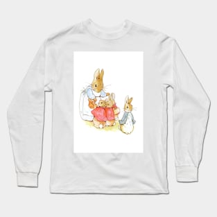 Beatrix Potter - Peter with family Long Sleeve T-Shirt